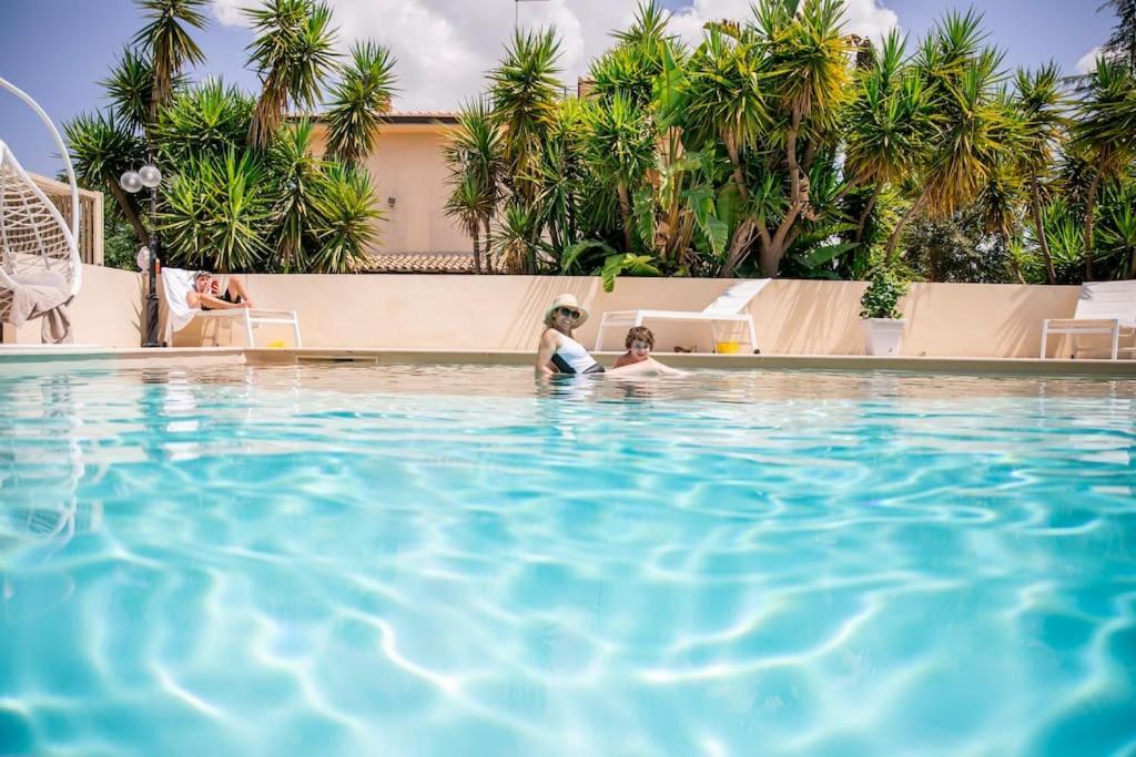 Villa Laoconte Piscina, Jacuzzi E Biliardo Canicattì Kültér fotó