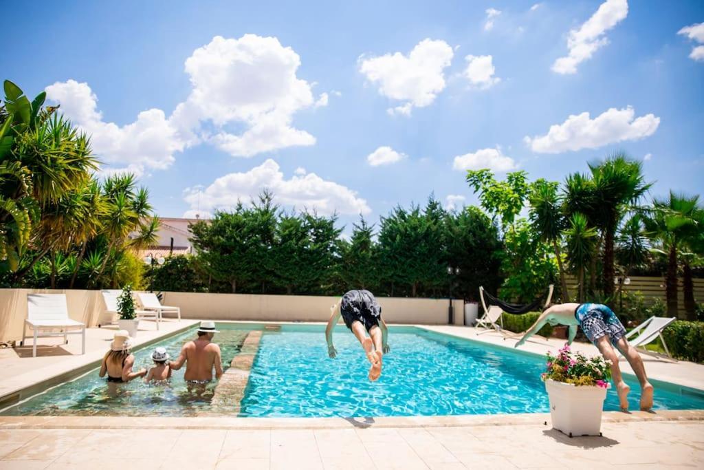 Villa Laoconte Piscina, Jacuzzi E Biliardo Canicattì Kültér fotó